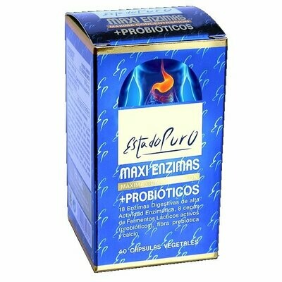 Maxi Enzimas + Probióticos 40 Cápsulas Estado Puro Tongil Maxi Enzimas + Probióticos 40 Cápsulas Estado Puro Tongil