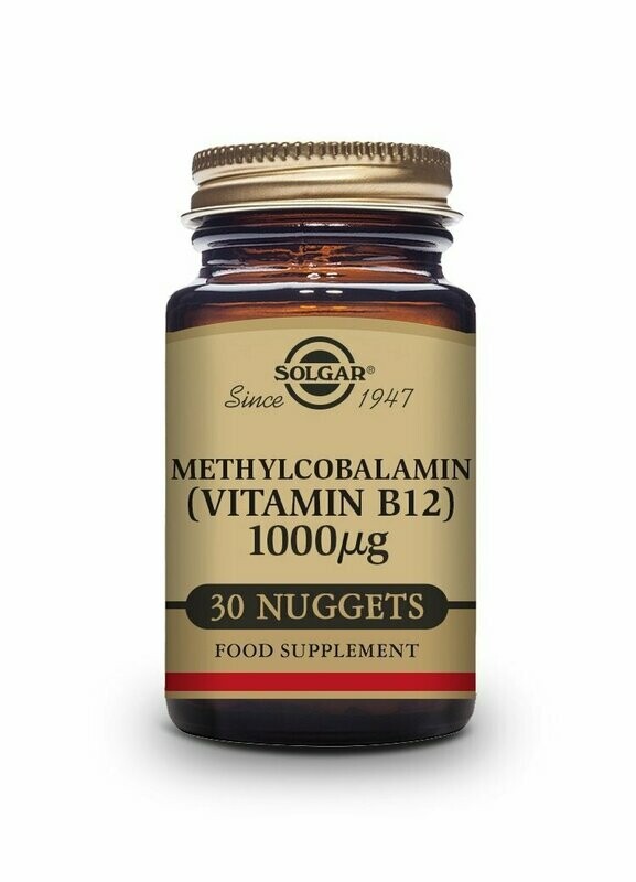 Vitamina B12 1000 μg (Metilcobalamina) - 30 Comprimidos sublinguales - masticables Solgar®