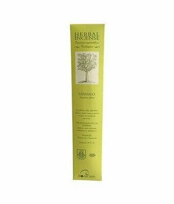 Incienso Ecológico Sándalo 12 varillas BioAroma Incienso Ecológico Sándalo 12 varillas BioAroma