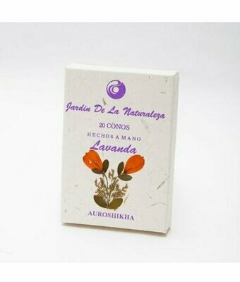 Incienso Conos Ecológicos Lavanda Auroshikha Incienso Conos Ecológicos Lavanda Auroshikha