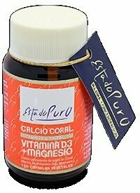 Calcio Coral Vitamina D3 + Magnesio 120 Cápsulas Vegetales Estado Puro Tongil
