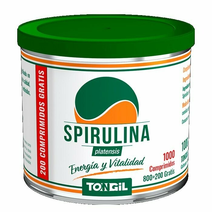 Spirulina platensis 1000 Comprimidos Energía y Vitalidad de Tongil