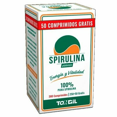 Spirulina platensis 300 Comprimidos Energía y Vitalidad de Tongil Spirulina platensis 300 Comprimidos Energía y Vitalidad de Tongil
