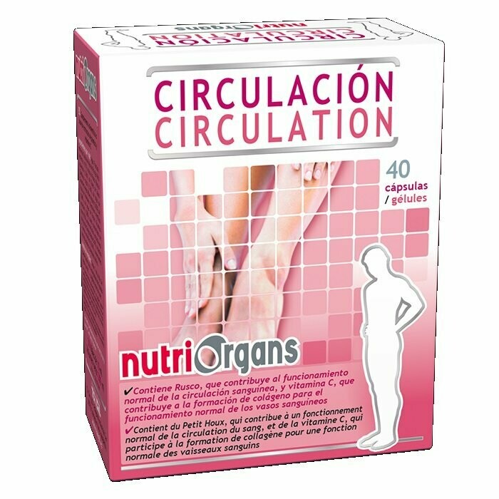 Circulación 40 Cápsulas Nutriorgans Tongil