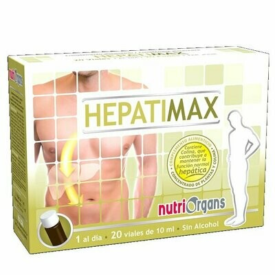 Hepatimax 20 Viales de 10 ml Nutriorgans Tongil Hepatimax 20 Viales de 10 ml Nutriorgans Tongil