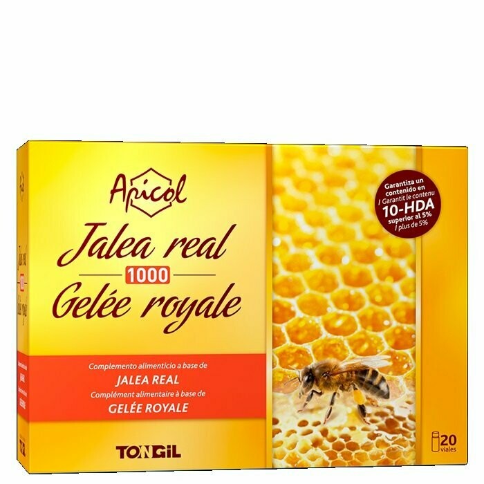 Apicol Jalea Real 1000 20 viales de 10 ml Tongil