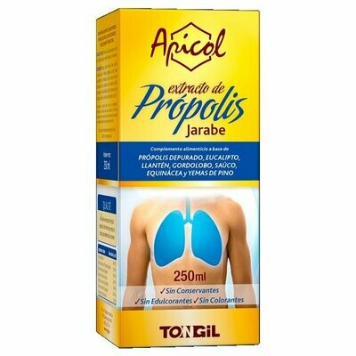 Apicol Jarabe Extracto de Própolis 250 ml Tongil Apicol Jarabe Extracto de Própolis 250 ml Tongil