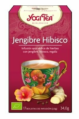 Jengibre Hibisco Bio 17 filtros de YOGI TEA®