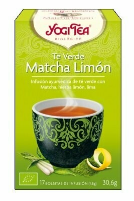 Té Verde Matcha Limón Bio 17 filtros de YOGI TEA® Té Verde Matcha Limón Bio 17 filtros de YOGI TEA®
