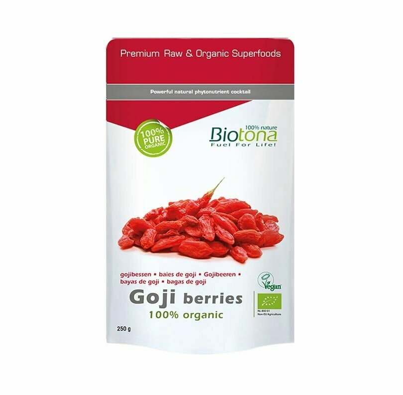 Bayas de Goji 100% semillas Bio 250 g Biotona