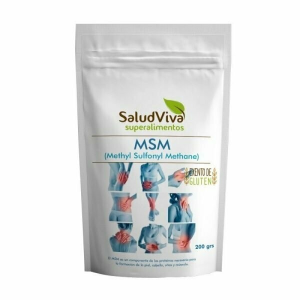 MSM – Metilsulfonilmetano 200gr SaludViva