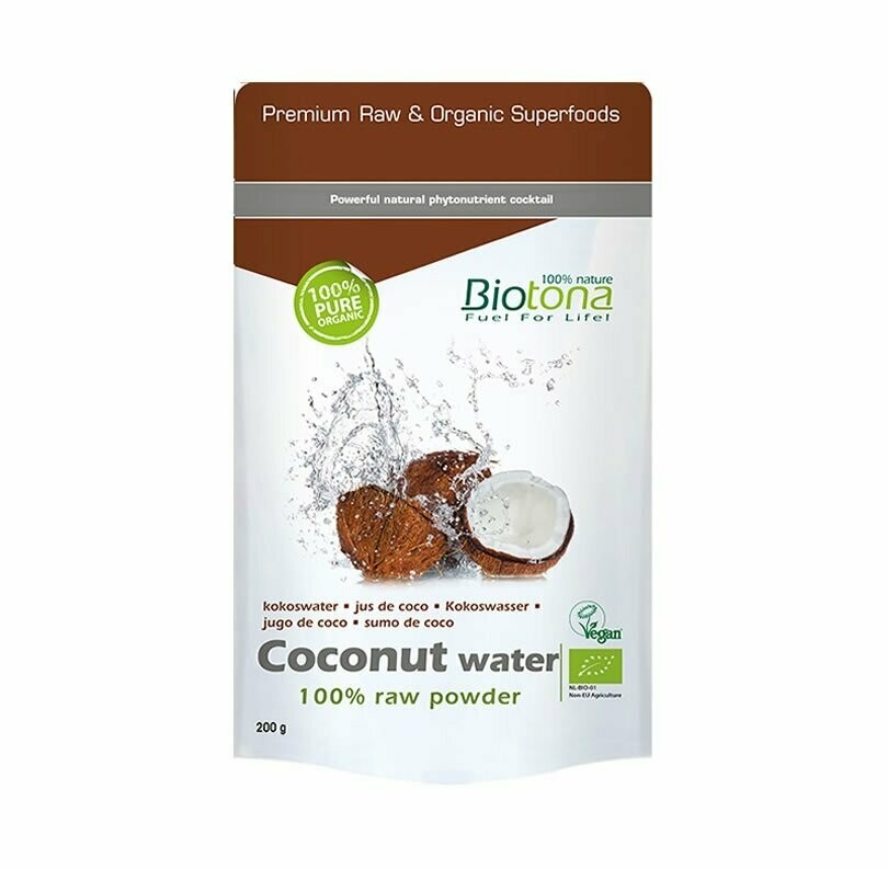 Jugo – Agua de Coco 100% polvo puro Bio 200 g Biotona
