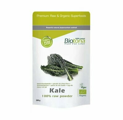 Kale 100% polvo crudo Bio 120 g Biotona