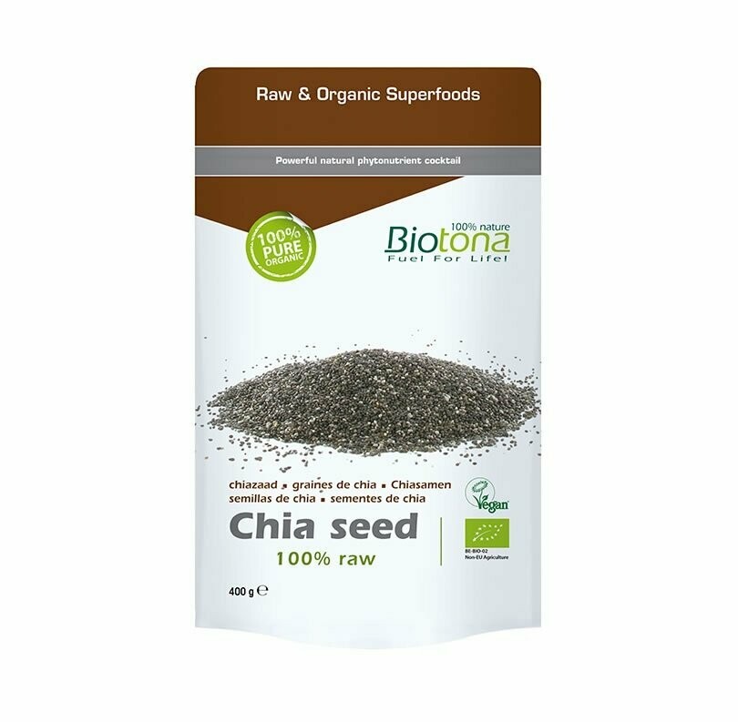 Chia Semillas Negras 100% puras Bio 400 g Biotona