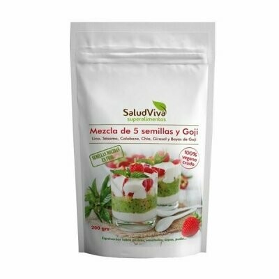 Mezcla 5 semillas + Goji ECO 200 gr SaludViva Mezcla 5 semillas + Goji ECO 200 gr SaludViva