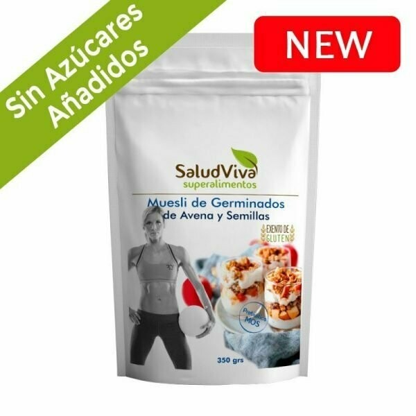 Muesli de Germinados de Avena y Semillas sin Azúcares Añadidos (Prebiótico) ECO 350g SaludViva