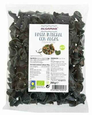 Pasta Integral con Algas Pasta Integral con Algas "Flores de Mar" ECO 250 g Algamar®