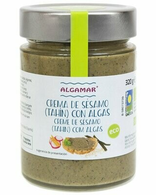 Crema de Sésamo (Tahín) con Algas ECO 320 g Algamar®