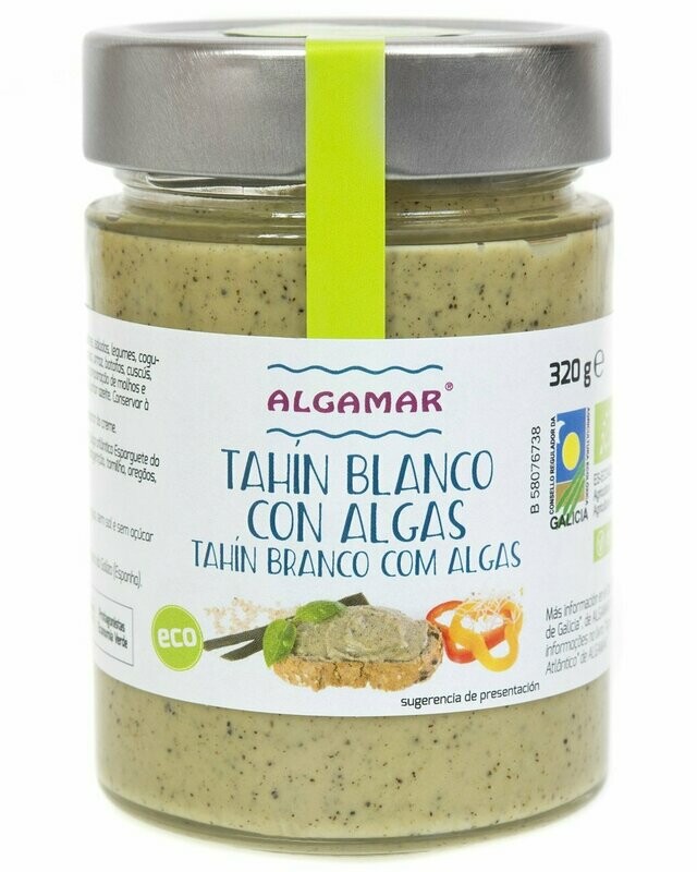 Tahín Blanco con Algas ECO 320 g Algamar®