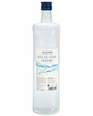 Agua del Océano Atlántico – 1 litro en cristal Algamar® Agua del Océano Atlántico – 1 litro en cristal Algamar®