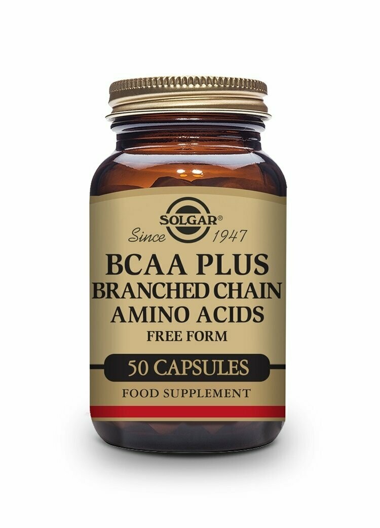 B.C.A.A. Plus - 50 Cápsulas vegetales Solgar®
