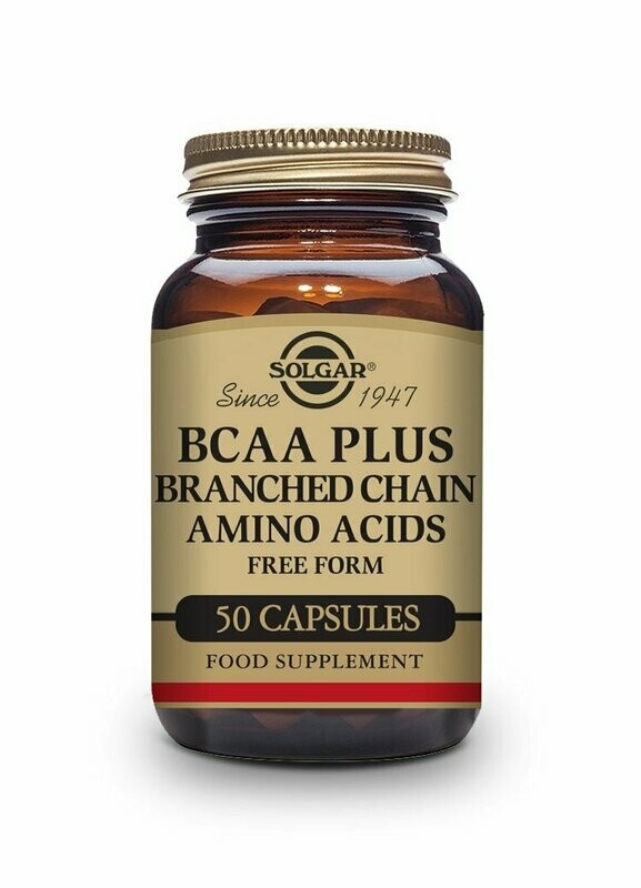 B.C.A.A. Plus - 50 Cápsulas vegetales Solgar®