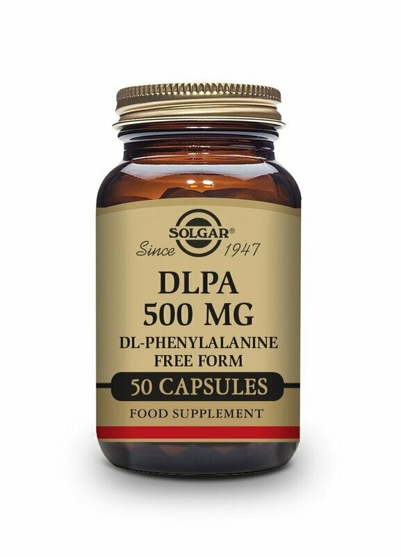 DLPA (DL-Fenilalanina) 500 mg - 50 Cápsulas vegetales Solgar®