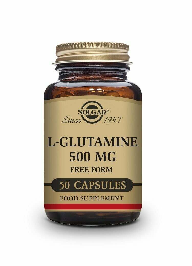 L-Glutamina 500 mg - 50 Cápsulas vegetales Solgar®