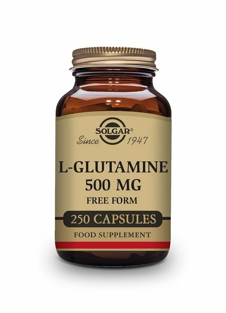L-Glutamina 500 mg - 250 Cápsulas vegetales Solgar®