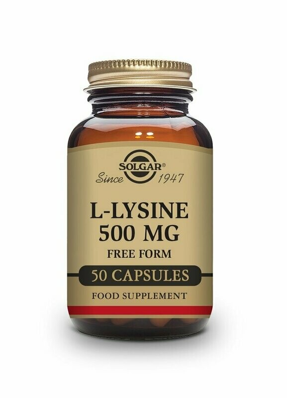 L-Lisina 500 mg - 50 Cápsulas vegetales Solgar®