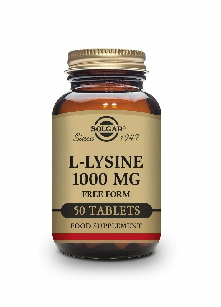 L-Lisina 1000 mg - 50 Comprimidos Solgar®