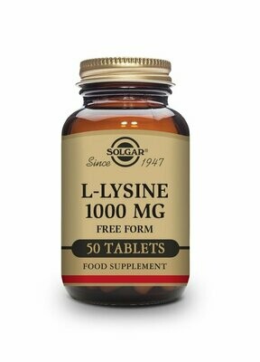 L-Lisina 1000 mg - 50 Comprimidos Solgar® L-Lisina 1000 mg - 50 Comprimidos Solgar®