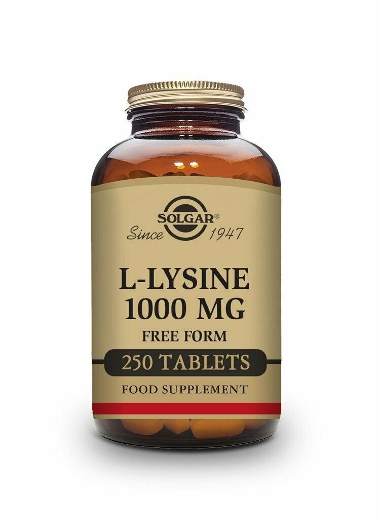 L-Lisina 1000 mg - 250 Comprimidos Solgar®