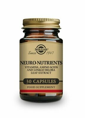 Neuro Nutrientes - 30 Cápsulas vegetales Solgar® Neuro Nutrientes - 30 Cápsulas vegetales Solgar®
