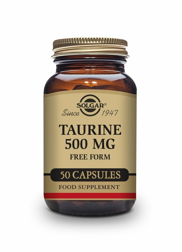Taurina 500 mg - 50 Cápsulas vegetales Solgar®