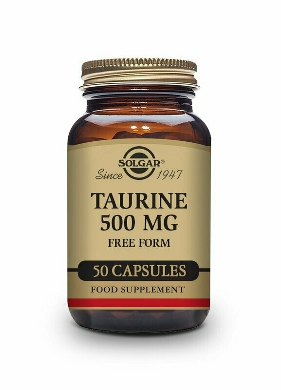 Taurina 500 mg - 50 Cápsulas vegetales Solgar®