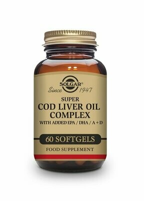 Super Cod Liver Oil Complex - 60 cápsulas blandas Solgar® Super Cod Liver Oil Complex - 60 cápsulas blandas Solgar®