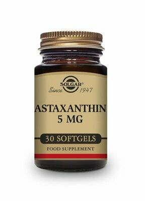 Astaxantina 5 mg - 30 Cápsulas blandas Solgar® Astaxantina 5 mg - 30 Cápsulas blandas Solgar®