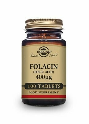 Folacín. Ácido Fólico 400 µg - 100 Comprimidos Solgar®