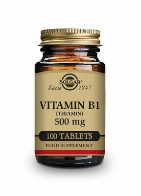 Vitamina B1 500 mg (Tiamina) - 100 Comprimidos Solgar® Vitamina B1 500 mg (Tiamina) - 100 Comprimidos Solgar®