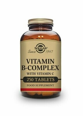 Vitamina B-Complex con Vitamina C - 250 Comprimidos Solgar® Vitamina B-Complex con Vitamina C - 250 Comprimidos Solgar®