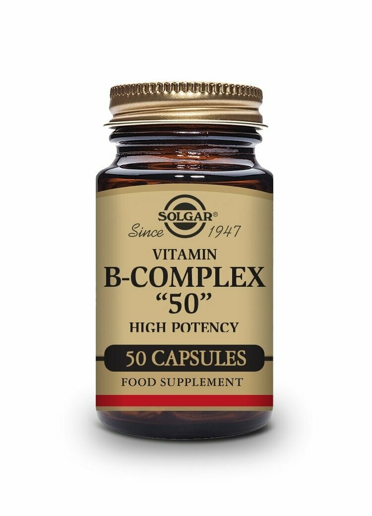 Vitamina B-Complex "50" Alta potencia - 50 Cápsulas vegetales Solgar®