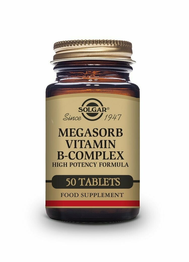 Megasorb Vitamina B-Complex 50 - 50 Comprimidos Solgar®