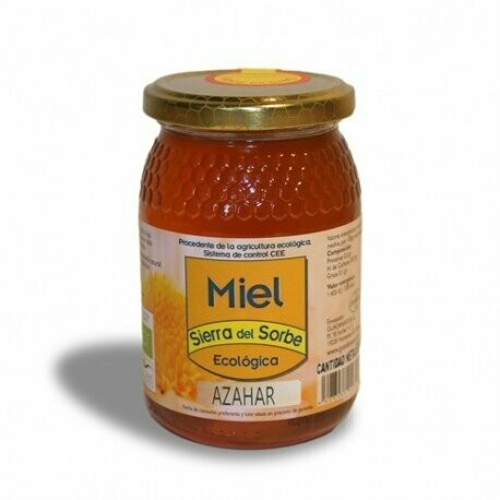Miel ecológica de Azahar 500 gr. Sierra del Sorbe