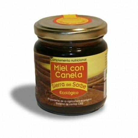 Miel con Canela ecológico 250 gr Sierra del Sorbe