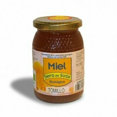 Miel ecológica de Tomillo 500 gr Sierra del Sorbe