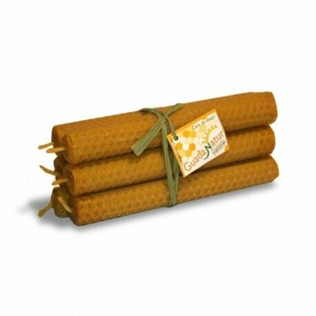 Pack de 6 velas de miel Sierra del Sorbe