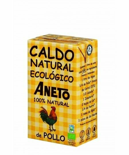 Caldo Ecológico de Pollo 1 litro de Aneto