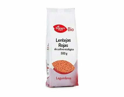 Lentejas Rojas Bio, 500 g El Granero Integral