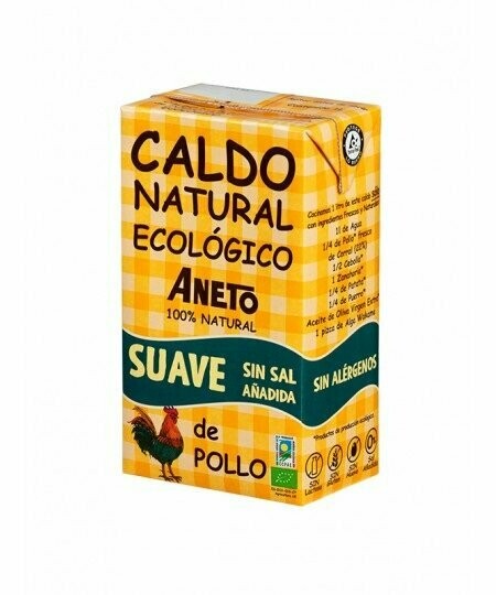 Caldo Ecológico Suave de Pollo 1 litro de Aneto
